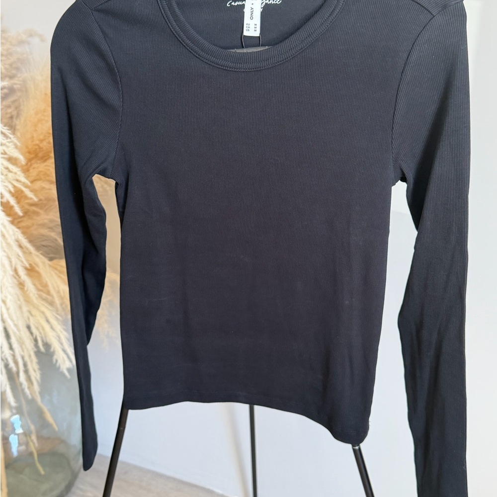 Only Ribbed Long-Sleeve Top - Picture 3 of 4